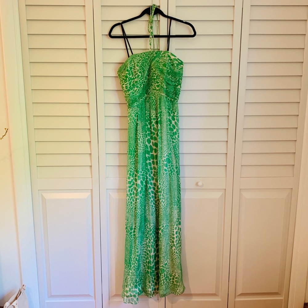 Brand new NWT Laundry Size 2 Silk Green Dress